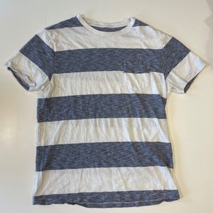 Blue and White Striped J Crew T-Shirt